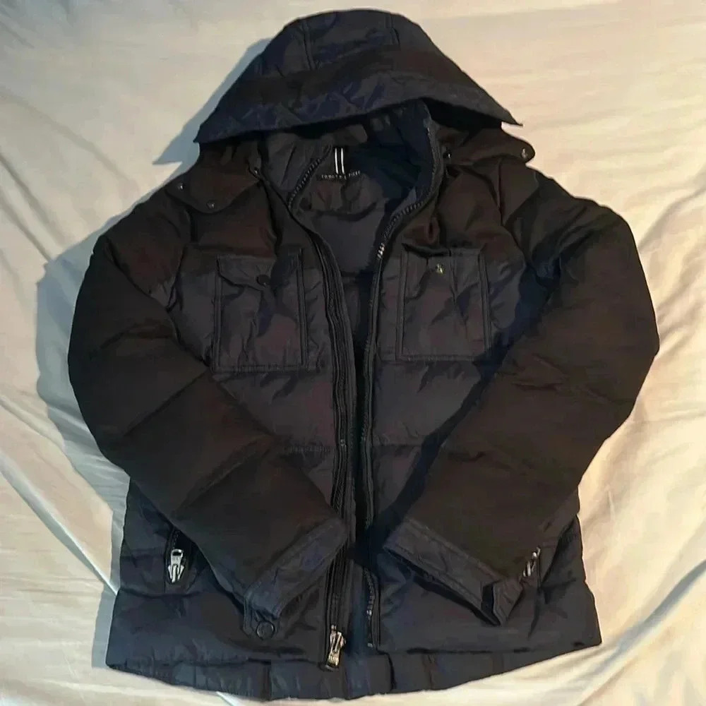 Tommy Hilfiger quilted puffer hooded jacket